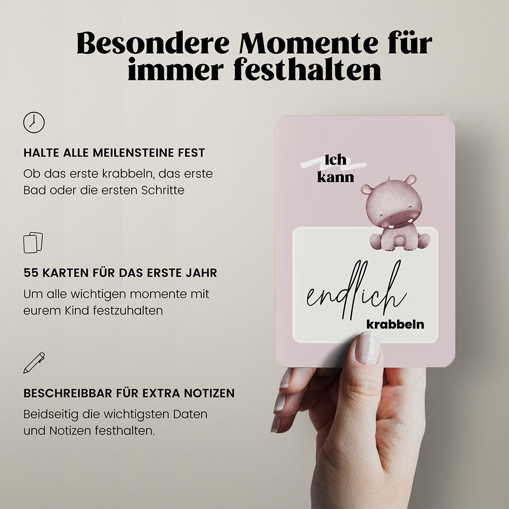 Meilensteinkarten für Baby's