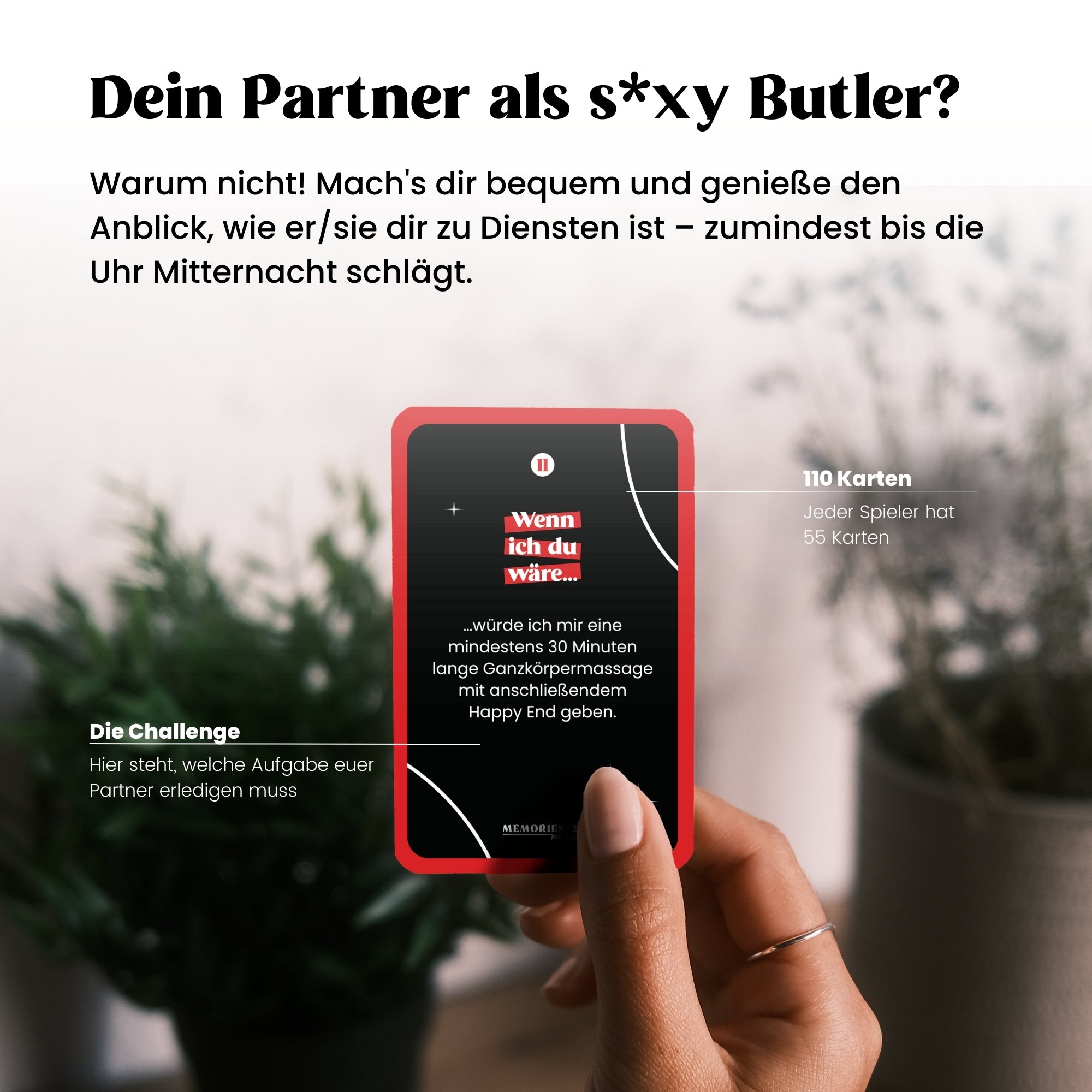 "Wenn ich du wäre" Dirty Edition - Kartenspiel für Paare