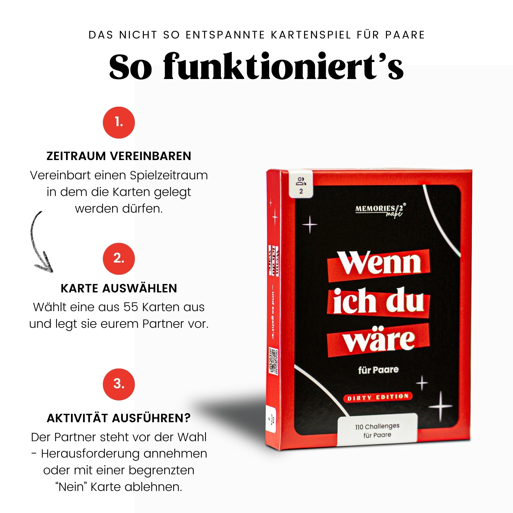 "Wenn ich du wäre" Dirty Edition - Kartenspiel für Paare