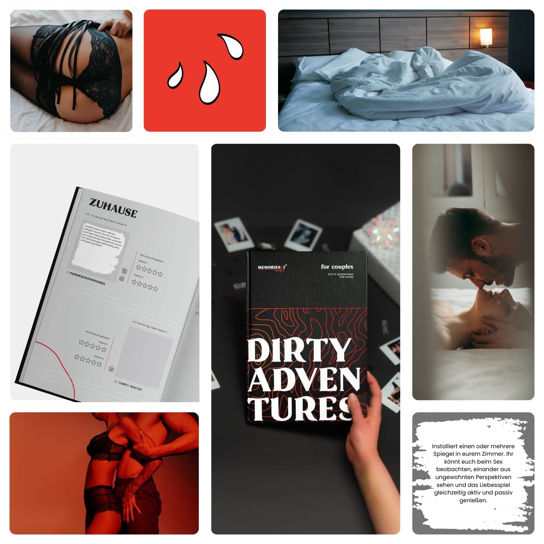 Dirty Adventures Challengebuch fürs Bett