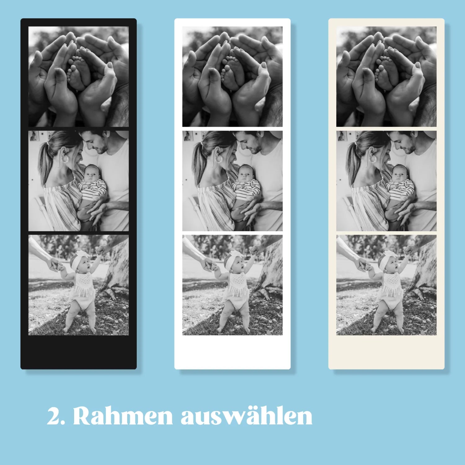 Fotostreifen im Photobooth-Stil (5×15 cm)