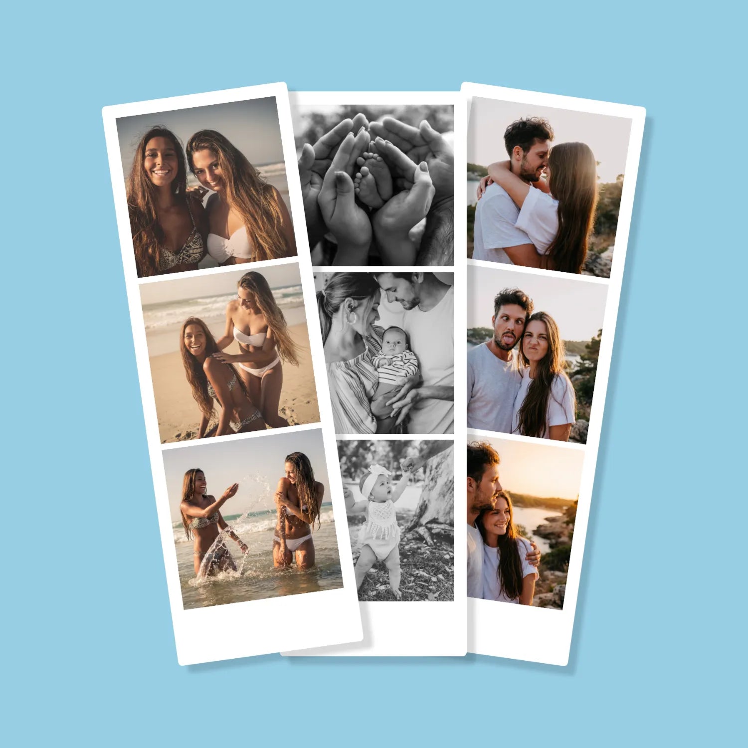 Fotostreifen im Photobooth-Stil (5×15 cm)