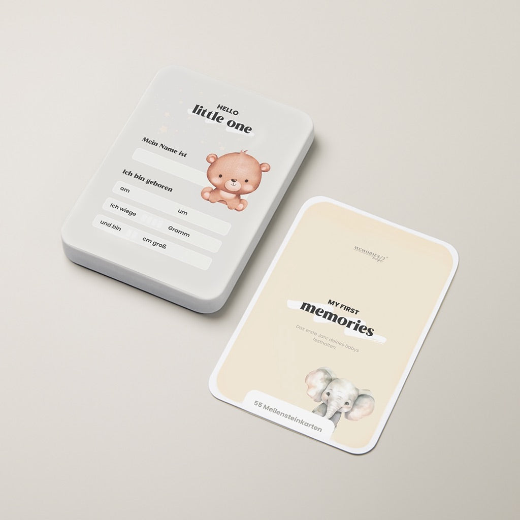 Meilensteinkarten für Baby's